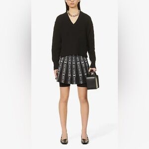 DAILY PAPER Étape Pleated High-Waist Woven Mini Skirt Sz M